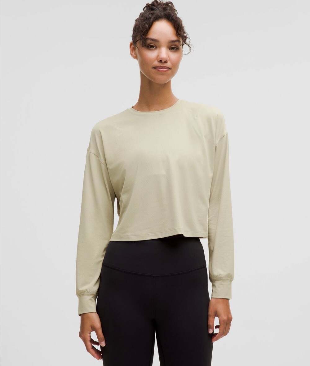 Lululemon Abrasion-Resistant Training Long-Sleeve Shirt Kohlrabi Green Size 6